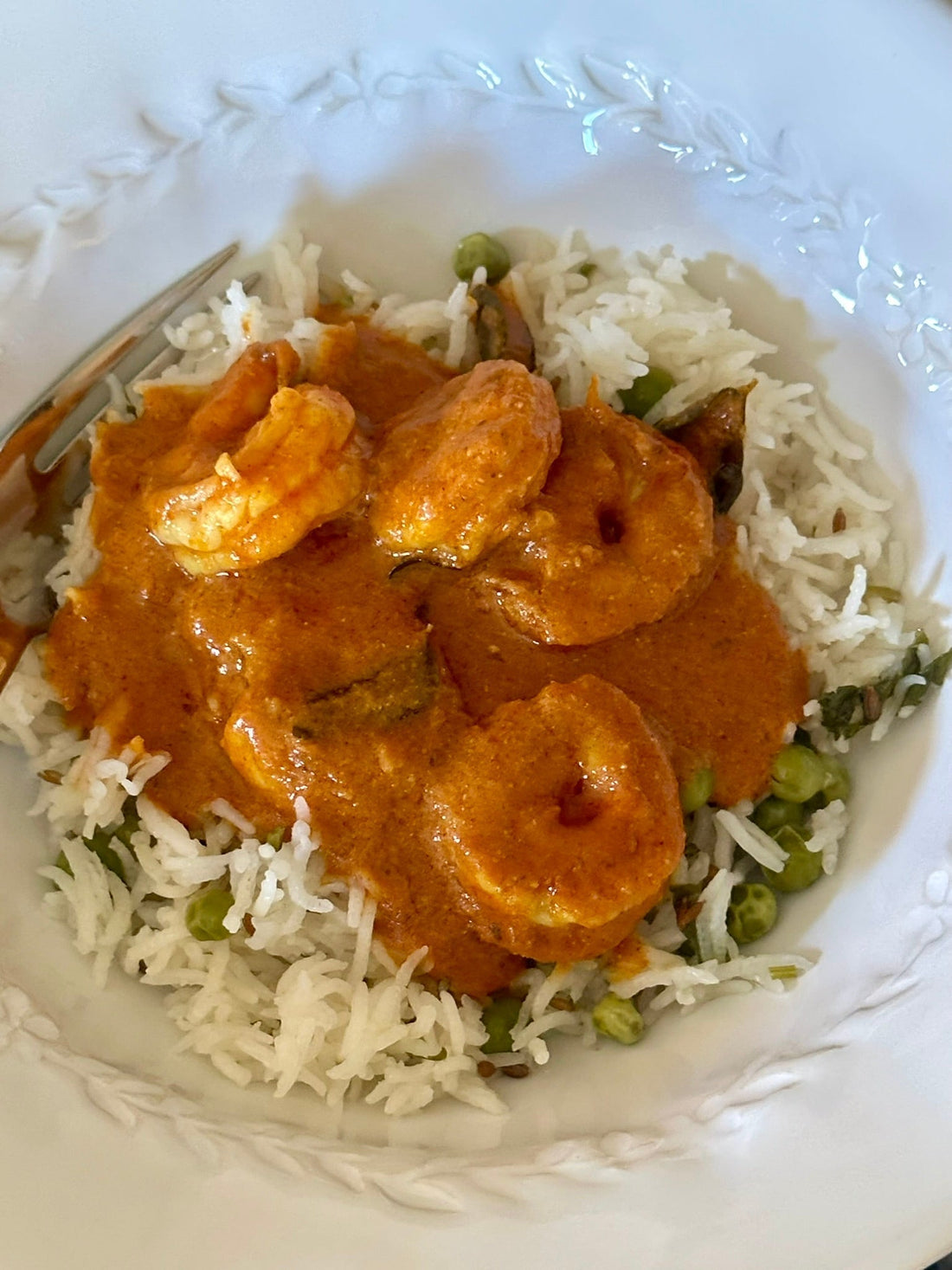 PRAWN TIKKA MASALA & PEAS PULAO